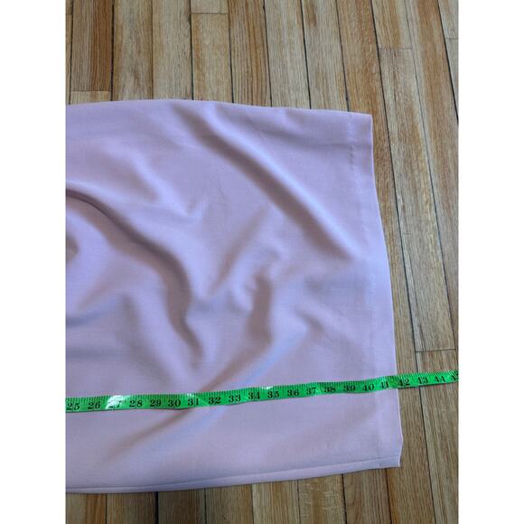 Adrianna Papell | Light Pink Sleeveless Side Ruched Sheath Dress | Size 12 - Picture 14 of 14